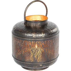 Ambiente Haus Lantaarn met kaars Laterne Walddesign mit Griff - (H) 42 cm (1 stuk)