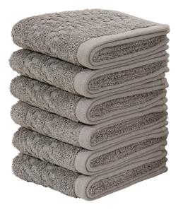 Home affaire Handtuch Set Regona, Gästehandtücher (30x50cm), flauschig und weich, Frottier, (Set, 6-tlg), Premium Handtücher mit Bordüre, Handtuch-Set, 100% Baumwolle