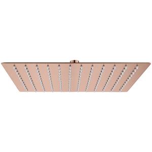 Aloni - Regendusche Kopfbrause Quadrat Kupfer gebürstet 30 x 30 cm - Kupfer