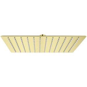 Aloni - Regendusche Kopfbrause Quadrat Gold gebürstet 30 x 30 cm - Gold