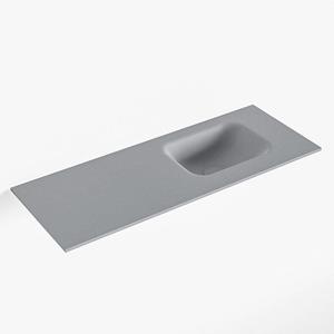 Mondiaz LEX Fontein - 80x30x0.9cm - wasbak Rechts - zonder kraangaten - voor toiletmeubel - Solid surface - Plata F51115Plata