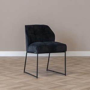 Loods XL Eetkamerstoel Jelle zwart polyester