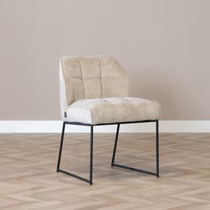 Loods XL Eetkamerstoel Jelle taupe polyester