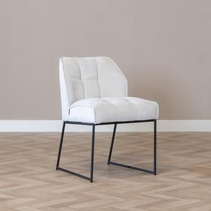 Loods XL Eetkamerstoel Jelle wit polyester