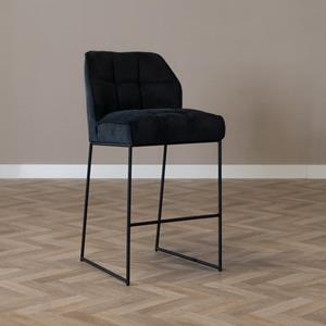 Loods XL Barkruk Jelle zwart polyester