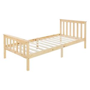 ML-DESIGN Bettgestell Holzbett mit Kopfteil und Fußteil aus Massivholz, mit Lattenrost