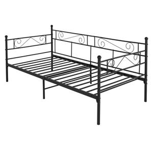 ML-Design Dagbed 90x200 Cm Metalen Bed Op Stalen Frame Met Hoofdbord En Voeteneind