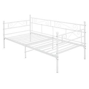 ML-Design Dagbed 90x200 Cm Metalen Bed Op Stalen Frame Met Hoofdbord En Voeteneind