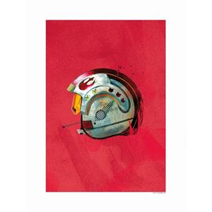 Komar Poster Star Wars Classic Helmets Rebel Pilot Rood - 610206