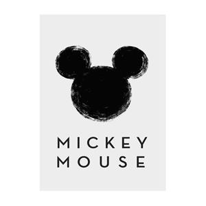 Komar Poster Mickey Mouse Grijs En Zwart - 610122 - 30 X 40 Cm