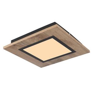 Deckenleuchte ¦ schwarz ¦ Maße (cm): B: 30 H: 4,5 T: 30  - Möbel Kraft