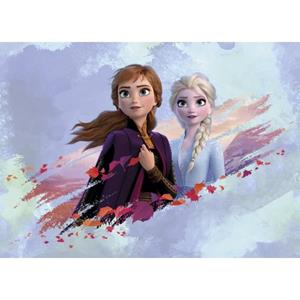 Disney Poster Frozen Anna & Elsa Blauw, Paars En Oranje - 600666