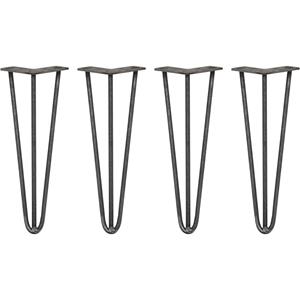 Skiski Legs 4 x 3 Streben Hairpin-Legs Haarnadelbeine Haar-Nadel-Beine Haarnadel-Beine Tischbeine Stuhlbeine Möbelfüße Möbelfuß Möbelbeine