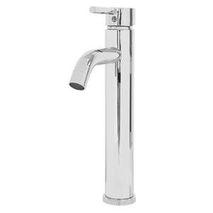 luxebath Waschtischarmatur für Badezimmer, 155x52x295 mm, Chrom, aus Messing, Rund, Mischbatterie für Heißes und Kaltes Wasser, Einhebelmischer mit Zugstange,