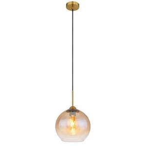 Globo Hanglamp Jamessa Metaal Messingkleurig 1x E27