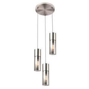 Pendelleuchte ¦ silber ¦ Maße (cm): B: 30 H: 150 T: 30  - Möbel Kraft