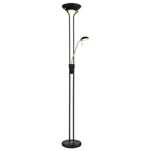 Globo Vloerlamp Leonas Led Metaal Zwart Dof 1x Led