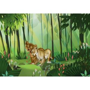 Komar Fotobehang The Lion King Groen - 610077 - 400 X 280 Cm