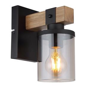 Globo Wandlamp Lila Metaal Zwart 1x E27