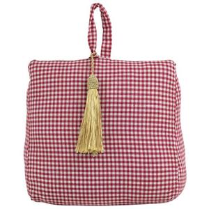 Mars & More Deurstopper - Katoen/polyester - Rood Geruit - 20 X 18 Cm