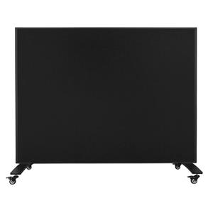 IVOL Mobiele Scheidingswand - Akoestisch Paneel/whiteboard - 160x120 Cm - Zwart/wit