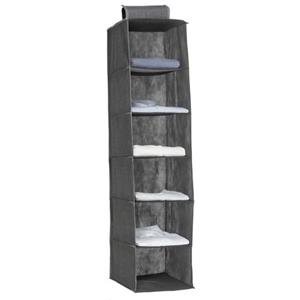 5five Kast Organizer - Hangend - 6 Vakken - 30 X 30 X 120 Cm - Grijs