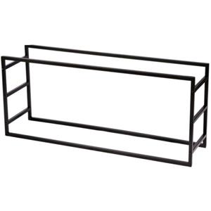 Urban Living Haardhout/houtblok Opslag Rek - Metaal - 100 X 25 X 40 Cm