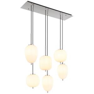Pendelleuchte ¦ silber ¦ Maße (cm): B: 80 H: 120 T: 34  - Möbel Kraft