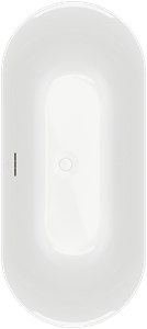 Villeroy & Boch Loop & friends bad vrijstaand 180x80cm naadloos wit alpin uba180lof9pd00v-01