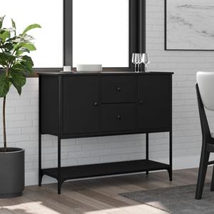 VidaXL Dressoir 100x36x85 cm bewerkt hout zwart