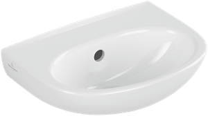 O. Novo Waschbecken ohne Hahnloch 36x27,5x10 cm Weiß Alpin CeramicPlus - Villeroy&boch