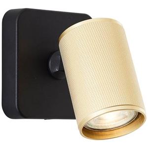 Brilliant Marty Wandlamp - Zwart/Goud