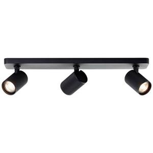 Lampe Marty led Balkenstrahler 3flg sand schwarz Metall/Glas schwarz 3x , GU10, 10 w, LED-Leuchtmittel inklusive und wechselbar - schwarz - Brilliant
