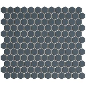 The Mosaic Factory Hexagon vloertegel - 26x30cm - Hexagon - Porselein Navy Blue- Mat HM23710