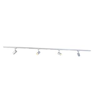 Qazqa Modern Railsysteem Met 4 Spots Zilver 1-fase - Iconic Yade