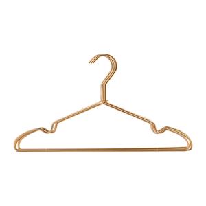 Xenos Ijzeren kledinghangers - goudkleurig - set van 4
