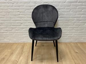 Loods XL Eetkamerstoel Steven velvet antraciet | OUTLET