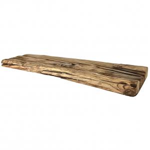Wood Brothers Zwevende rustiek eiken spoorweg wandplank 80 x 20 cm