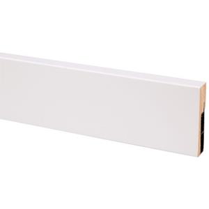 CanDo Hoge Kabelgootplint Cubic - Folie - Wit - 79x19mm 240cm