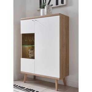 andas Vitrine "Merle", Scandi Design, Höhe 134 cm, aus der freundin Home Collection