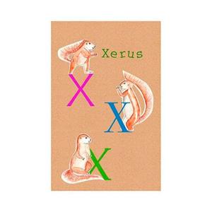 Komar Wanddecoratie ABC Animal X Wanddecoratie - zonder lijst (1 stuk)