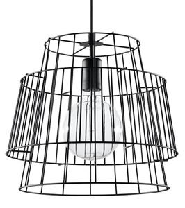 Sollux - SL.0663 Pendelleuchte gate schwarz l: 35, b: 35, h: 100, Fassung E27, dimmbar