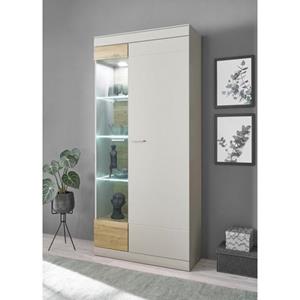 INOSIGN Vitrine "SCARA", mit Applikation Zinneiche Dekor, Breite 90 cm, mit Softclose-Funktion
