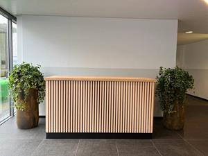 Loods XL Eikenhouten toonbank Nathan met akupanelen