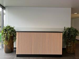 Loods XL Eikenhouten toonbank Ellen met akoestische paneel