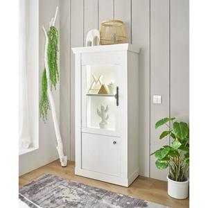 Home affaire Vitrine "RAVENNA", im romantischen Landhausstil, Griff aus Metall, Höhe 146 cm
