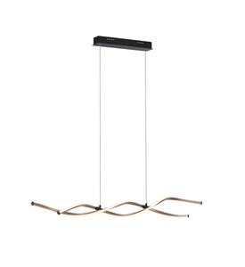 paulneuhaus Led Pendelleuchte Polina in Schwarz 2x 10,2W 2526lm - black - Paul Neuhaus