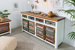 Invicta Interior Sideboard Jakarta 160cm white wash Mango/ 42145
