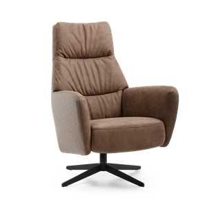 Prominent Draaifauteuil E-101 Bruin Stof