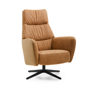 Prominent Draaifauteuil E-101 Donkergeel Stof